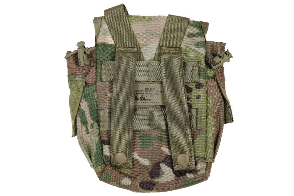 2 Pack FAIR US Army 1 QT General Purpose Canteen Pouch Molle II Multicam OCP