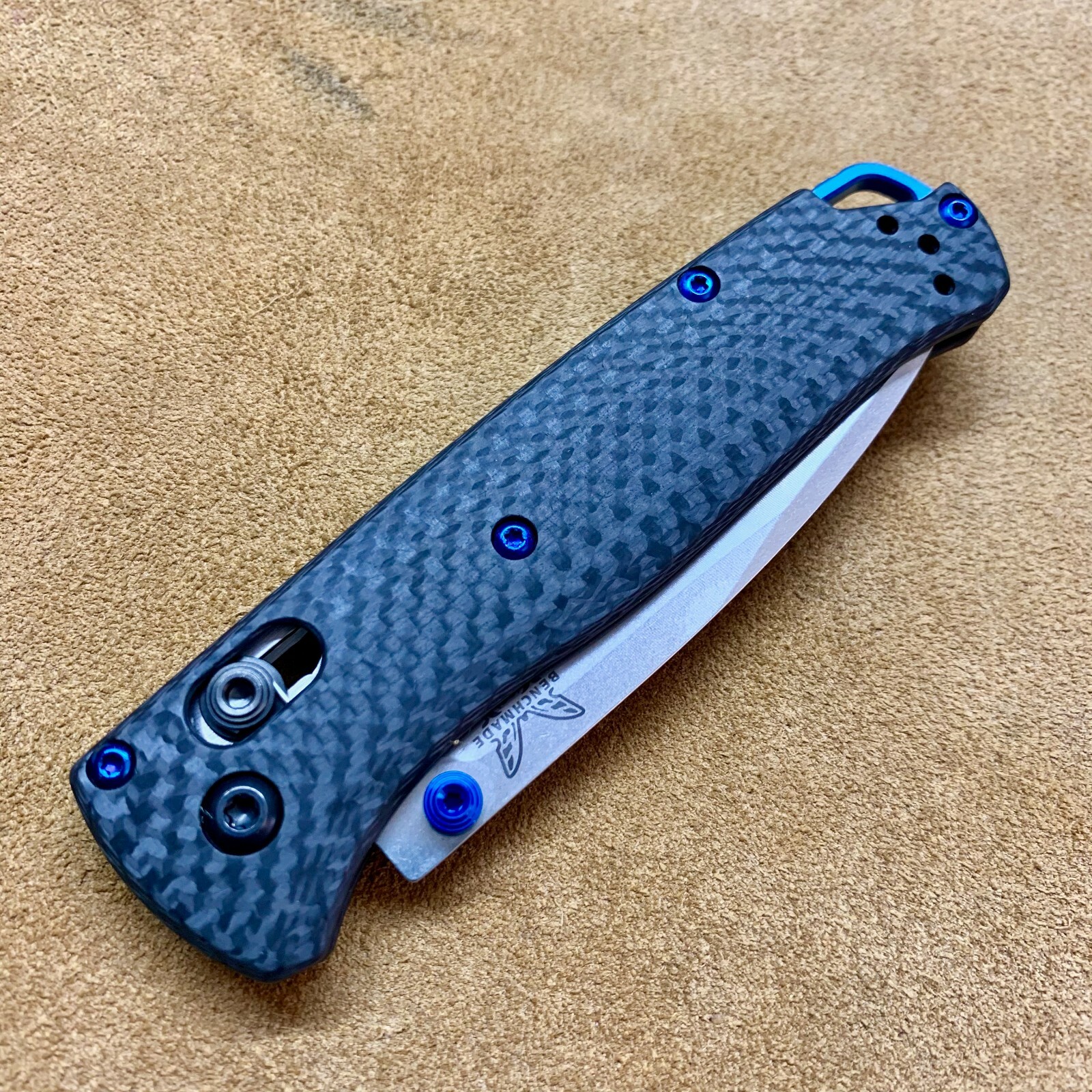 [ Screw Set ] Titanium blue – 10 Screws for Benchmade 535-3 Bugout (No Knife)