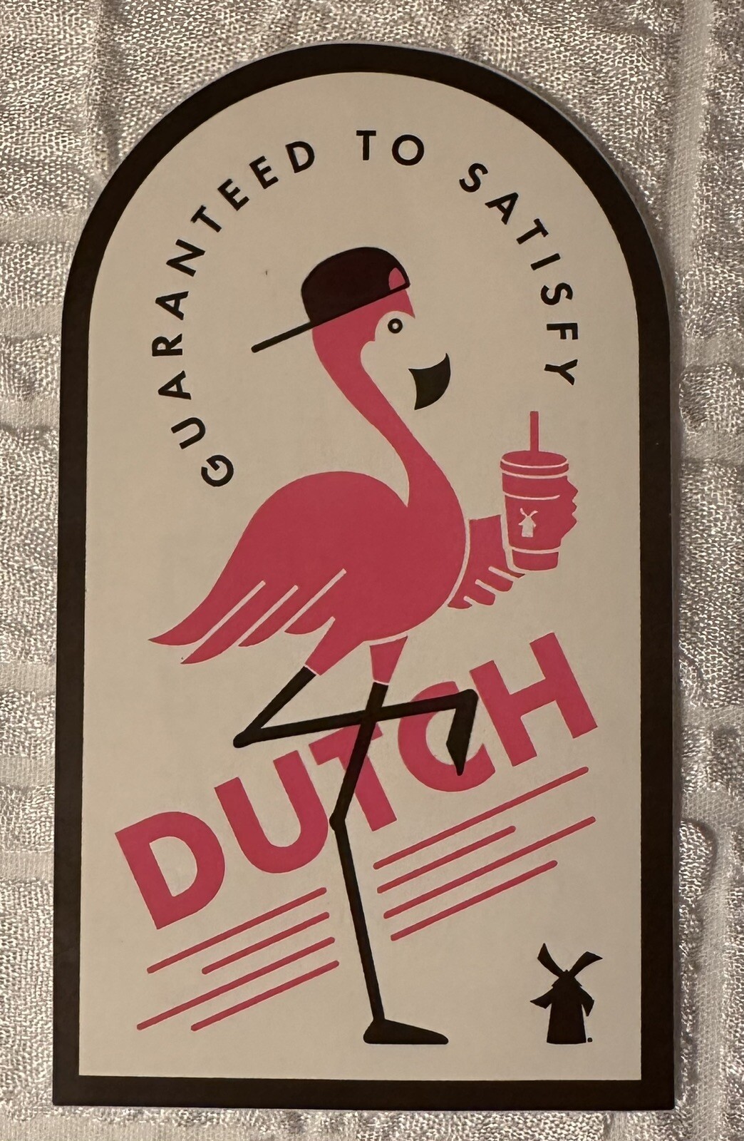 DUTCH Bros BROTHERS Coffee PINK Flamingo GUARANTEED 2019 STICKER October DB