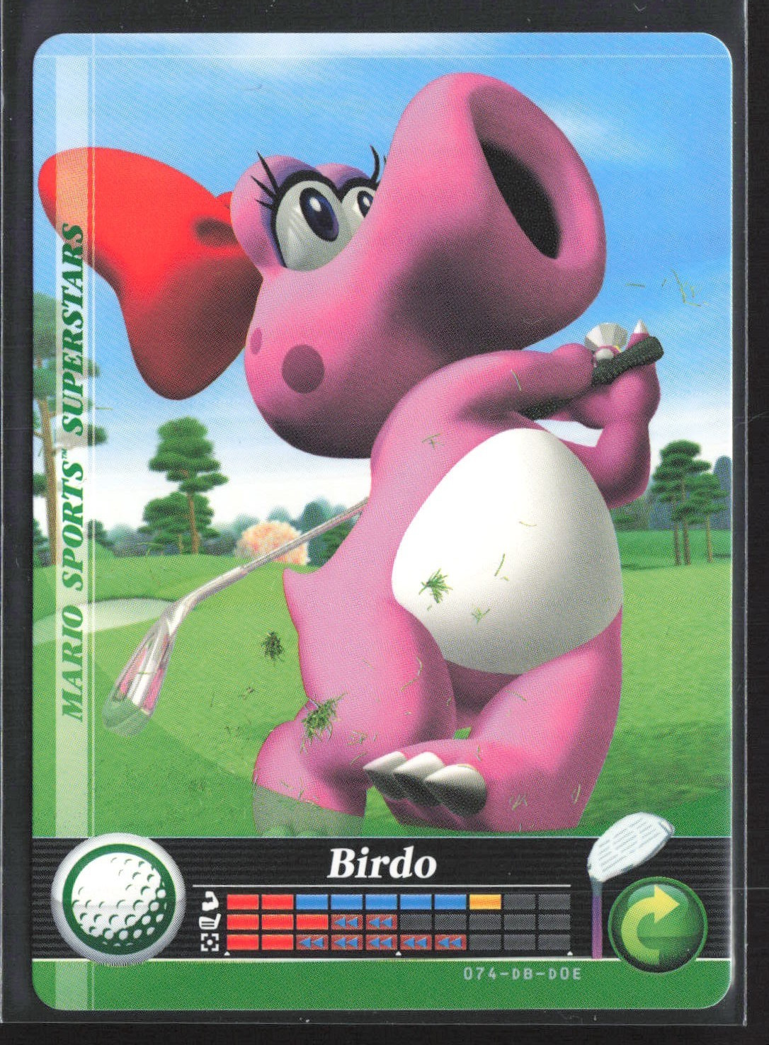 2017 Mario Sports Superstars Amiibo Card #74 BIRDO Golf – Nintendo NM