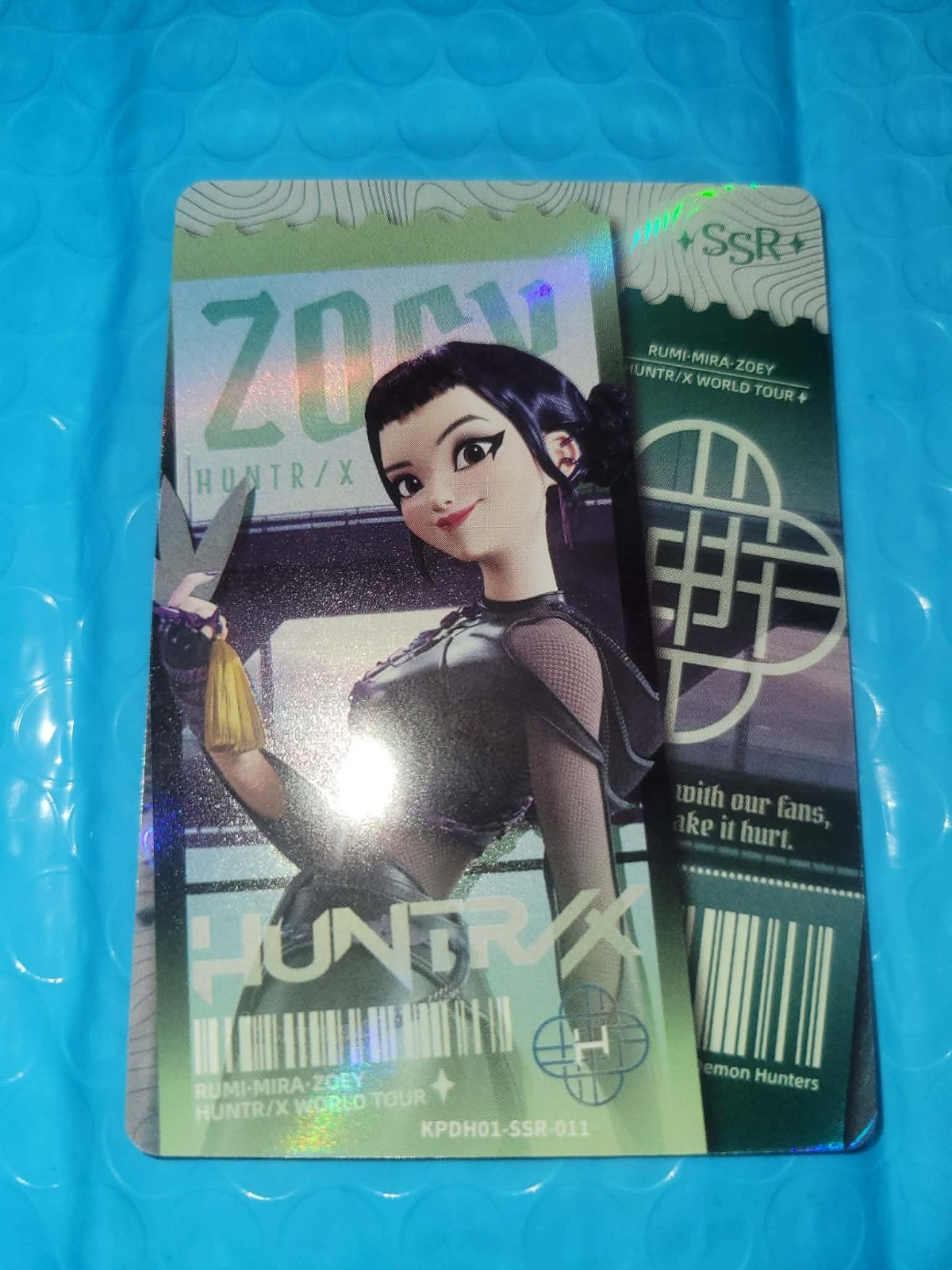 2026 Kayou KPop Demon Hunters Collectible Trading Card #KPDH01-SSR-011 – Zoey