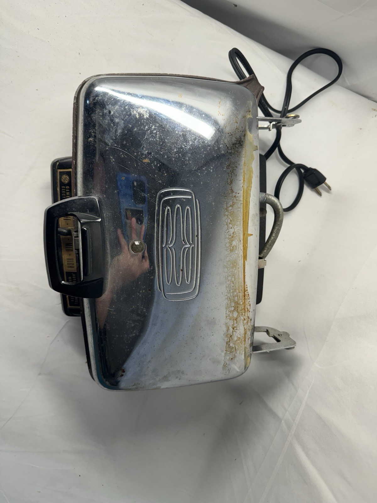 Vintage 1960s General Electric GE Automatic Grill Waffle Maker