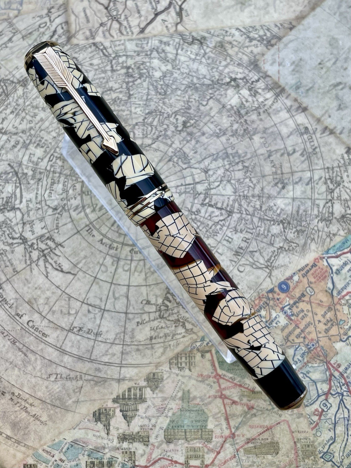 RARE VINTAGE PROTOTYPE TEST MARKET PARKER VACUMATIC FOUNTAIN IVORY EGGSHELL