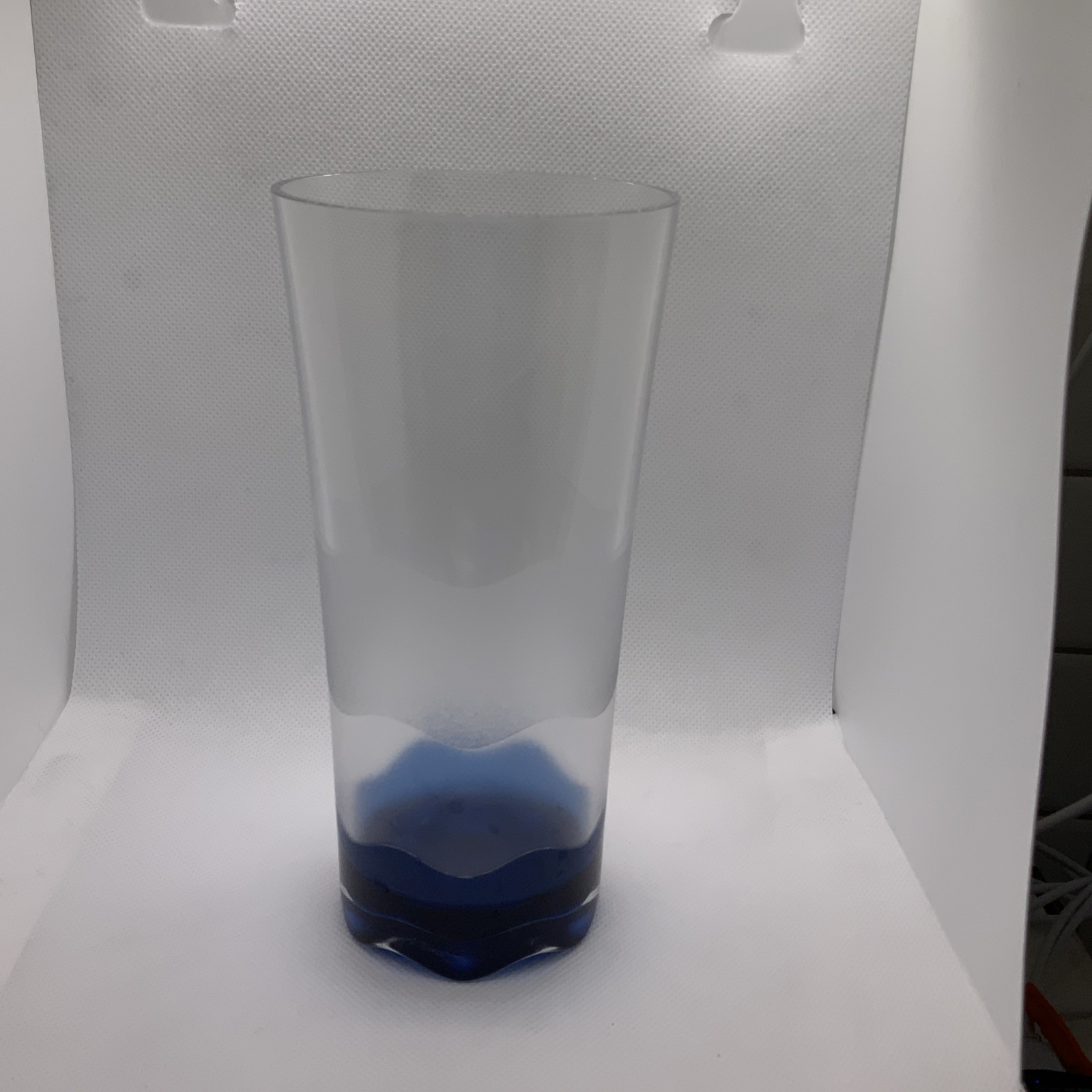 Tupperware Sheerly Elegant Illusions Tumbler 16oz Blue Jewel Tone Acrylic Glass