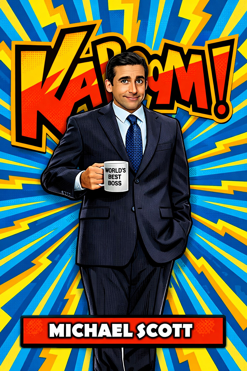 Michael Scott The office POP Art recreation Custom Sticker #007