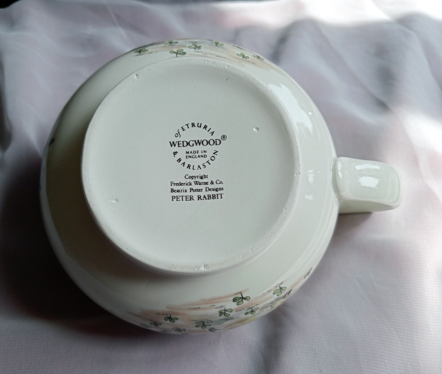 Beatrix Potter Peter Rabbit Wedgewood Ceramic Chamber Pot Child’s Potty