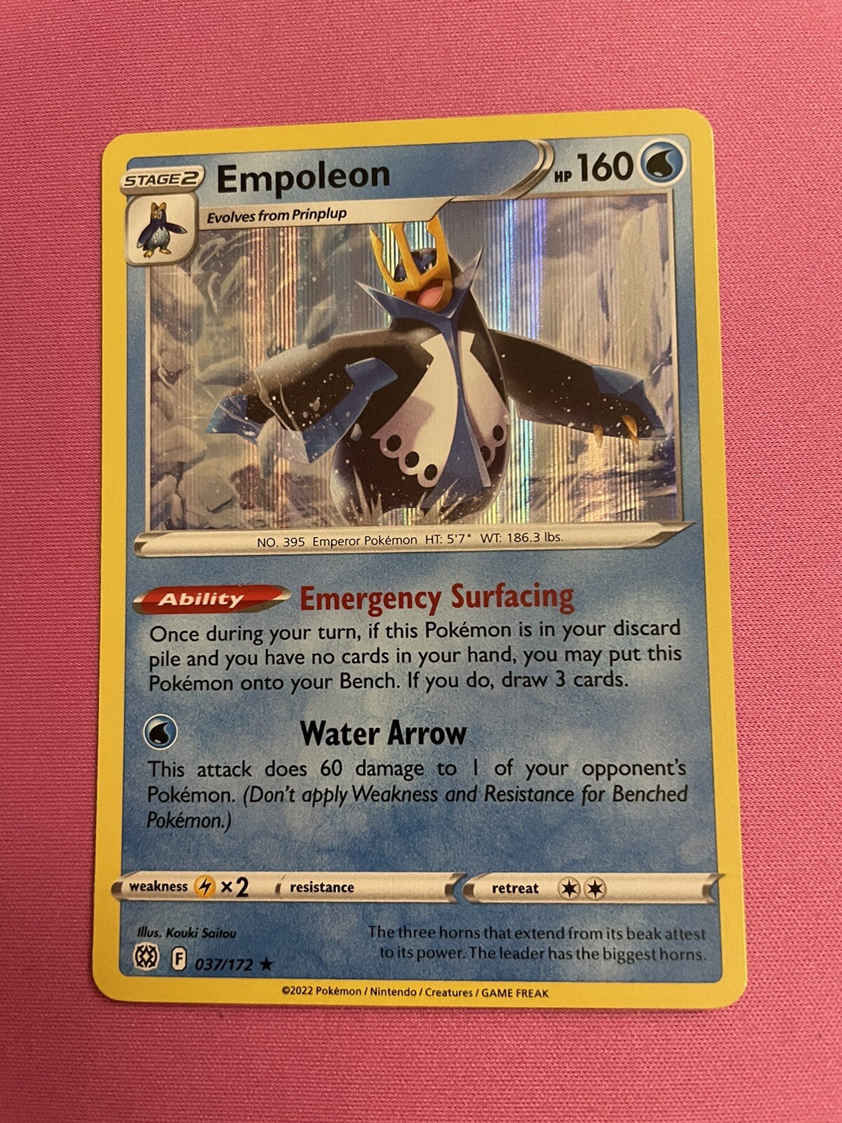 ⭐️Empoleon – 037/172 – Brilliant Stars – Holo Rare – Pack Fresh