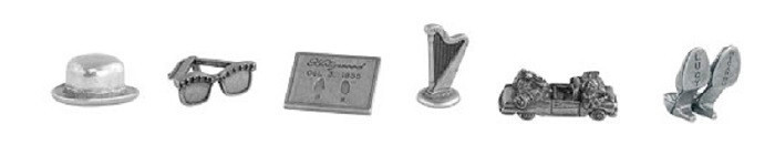 GAME TOKENS COLLECTIBLES pewter 6ct I LOVE LUCY usaopoly NEW IN BAG