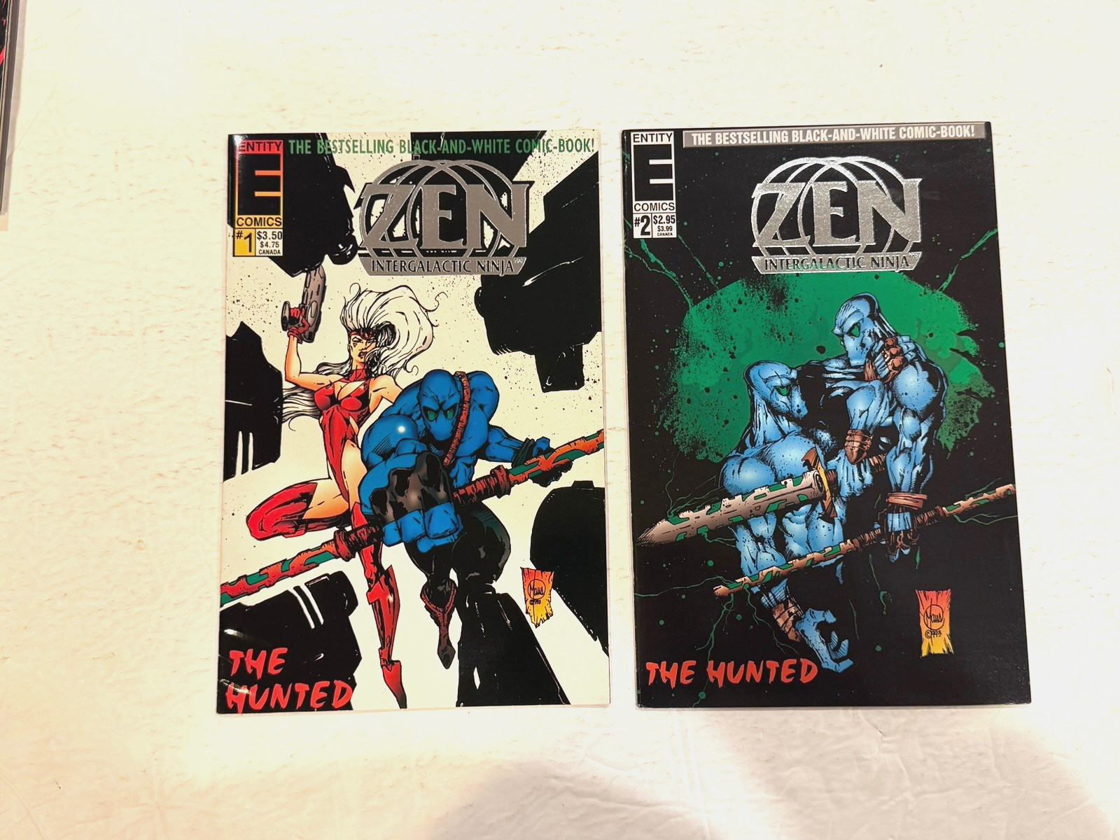ZEN Intergalactic Ninja 8 Issue Lot! (1993 Entity)The Hunted;Chromium;Source; NM