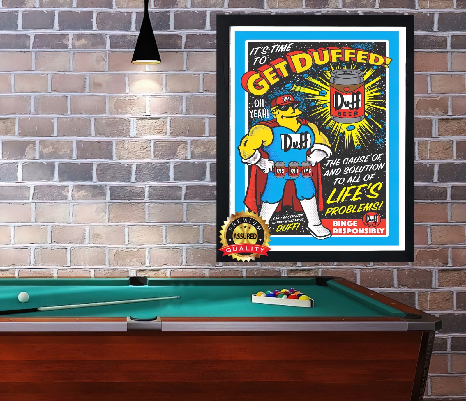Duff Beer – Get Duffed – Simpsons – Metal Sign 11 x 14
