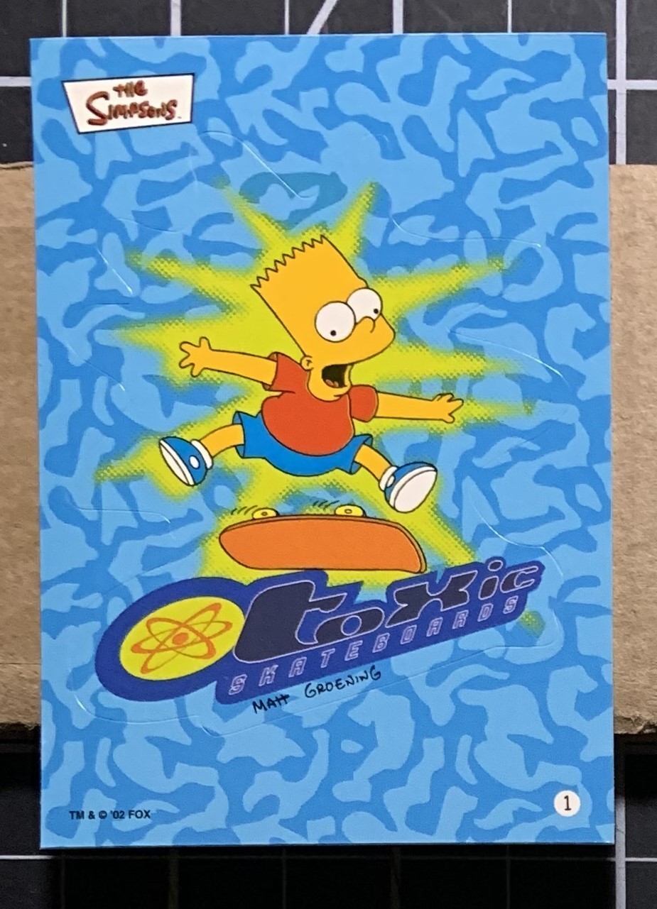 2002 Topps Simpsons Stickers – Base Card Singles – Pick Choose