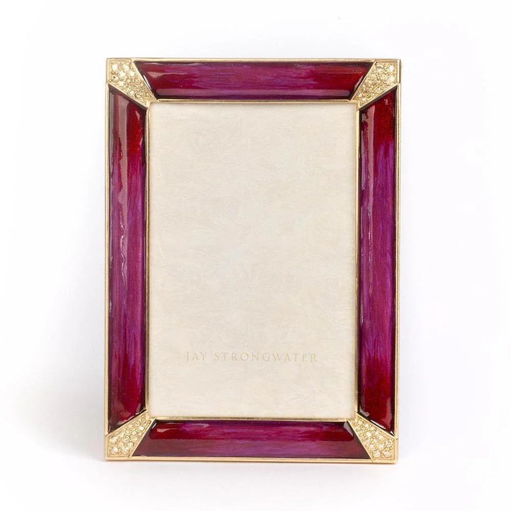 NEW JAY STRONGWATER LEONARD PAVE 4X6″ FRAME – BOUQUET #SPF5830-289 BRAND NIB F/S