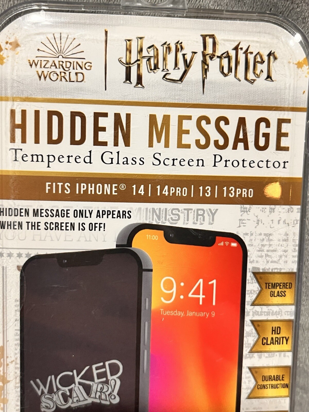Harry Potter Hidden Message Tempered Glass Screen Protector Iphone 14 Pro 13 Pro