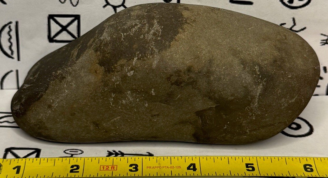 Native American Indian Authentic Ancient Stone Effigy Stained 1 lb 10 oz • VA