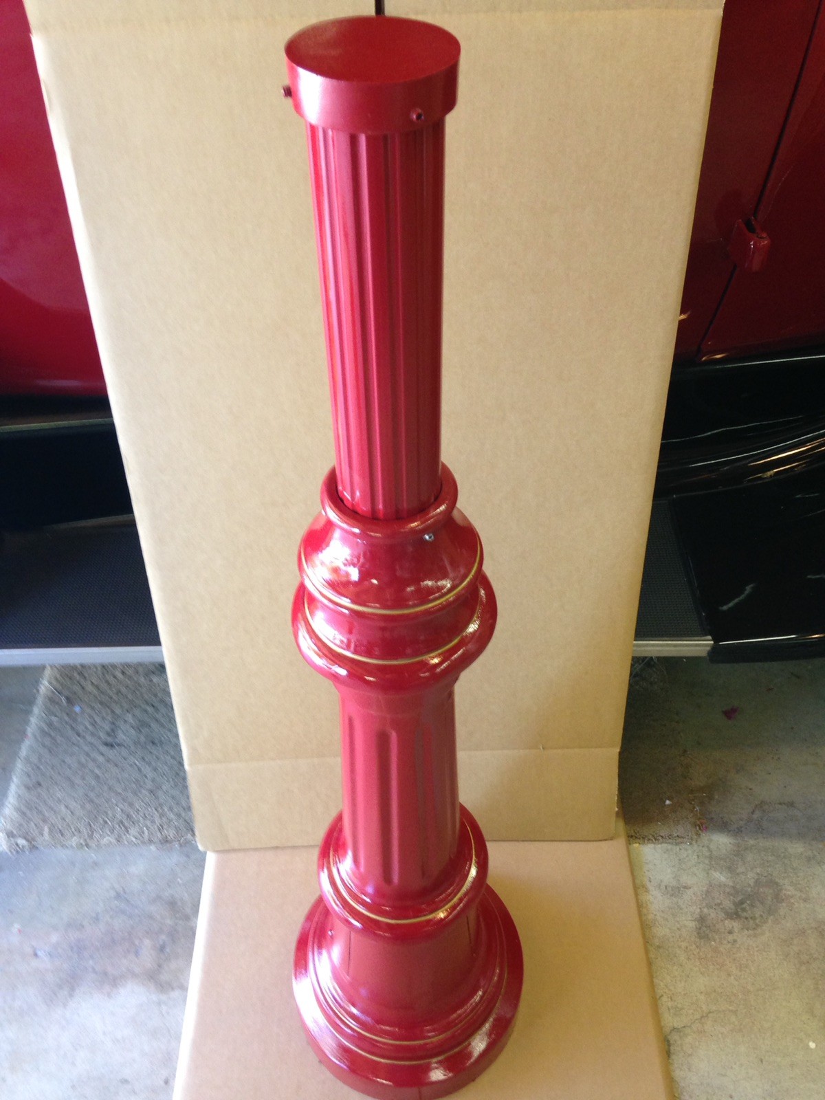 Gamewell Post Pedestal for mounting Fire Alarm Callbox