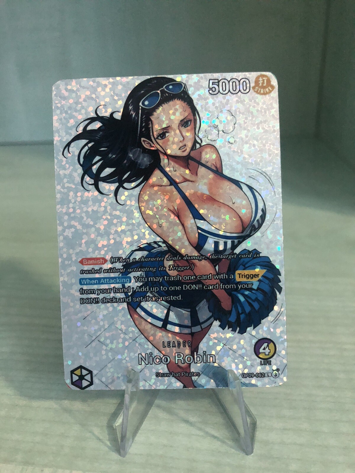 Nico Robin Leader One Piece Card Full Art Dot Holo