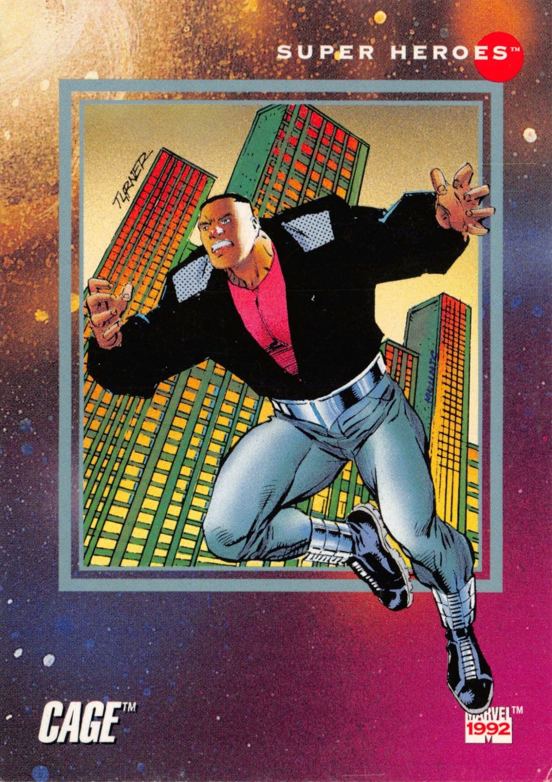 CAGE / 1992 Marvel Universe Series 3 (Impel) BASE Trading Card #18
