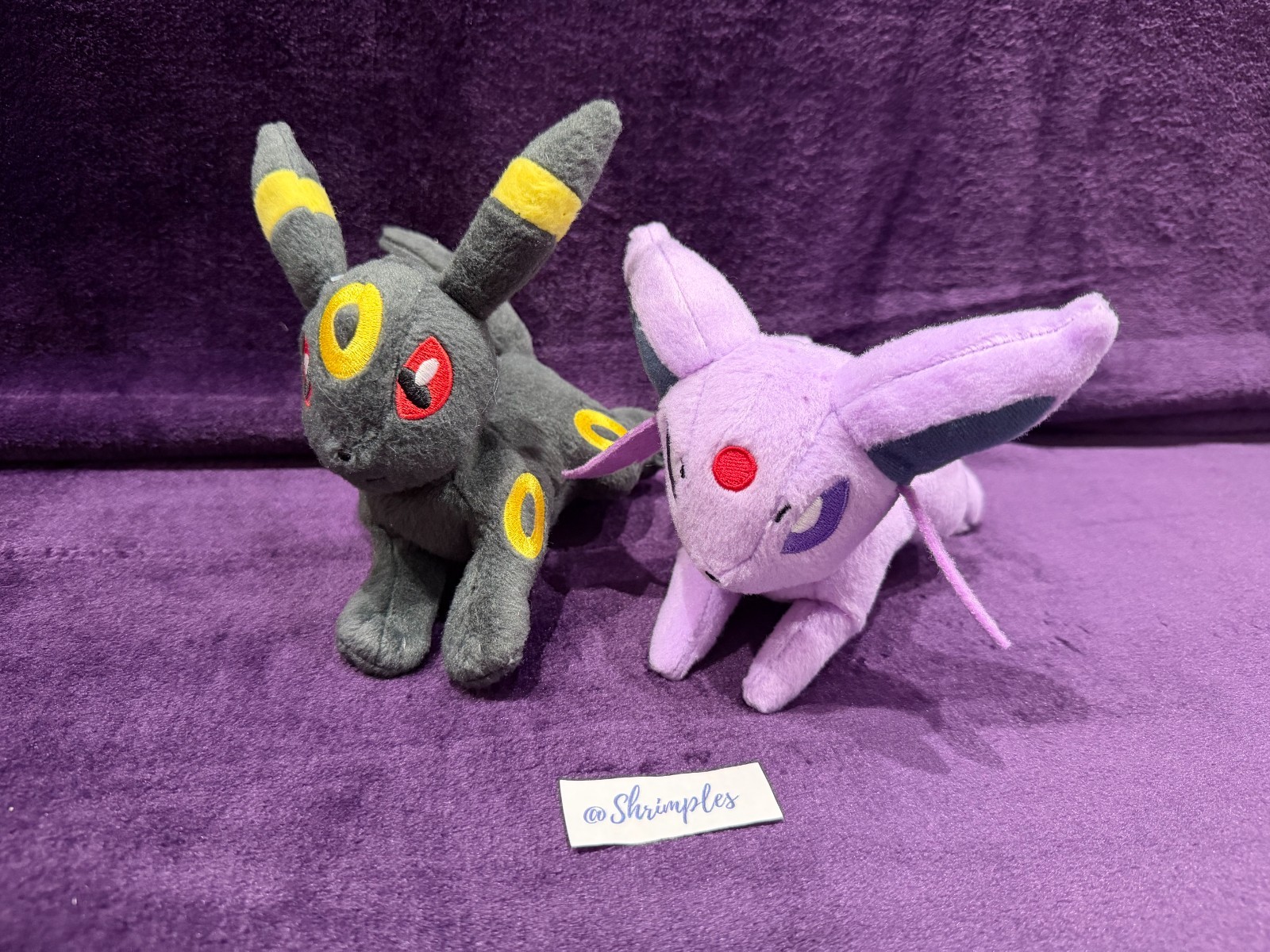 POKEMON PLUSH Umbreon & Espeon Lot of 2 New Condition No Tags Eevee
