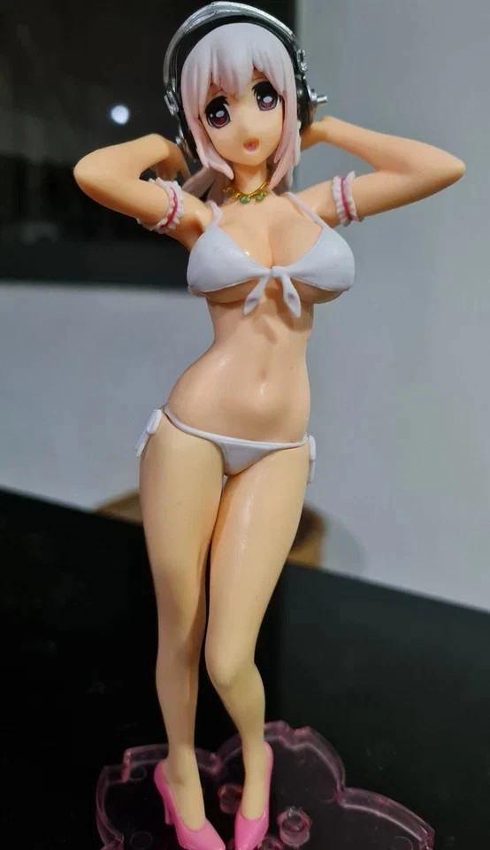 Super Sonico Swimsuit Nitroplus SoniAni Cute Anime Figure Model PVC 7″ [No Box]