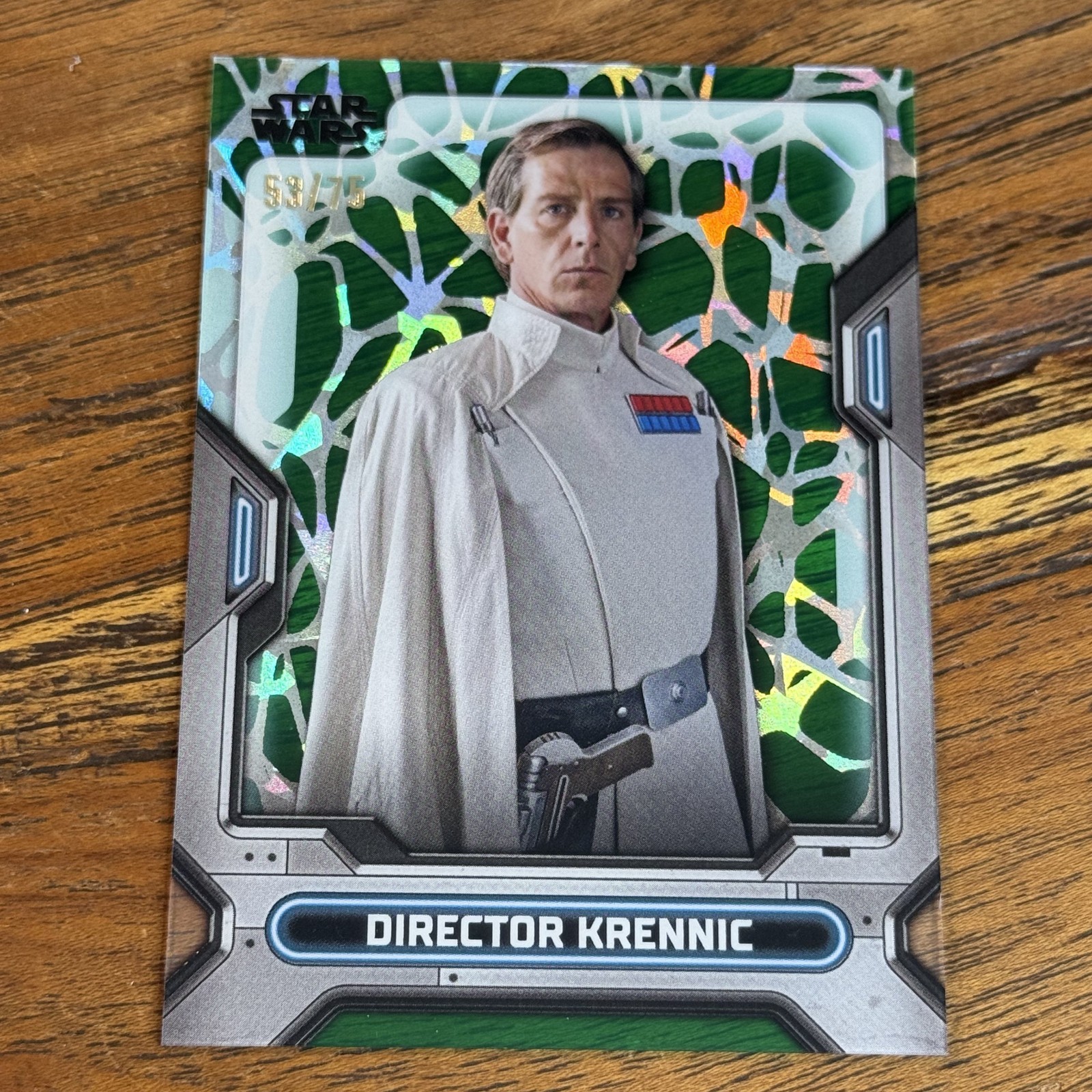 Director Krennic 2023 Topps Star Wars High Tek GREEN 53/75 Diffractor WEB #33