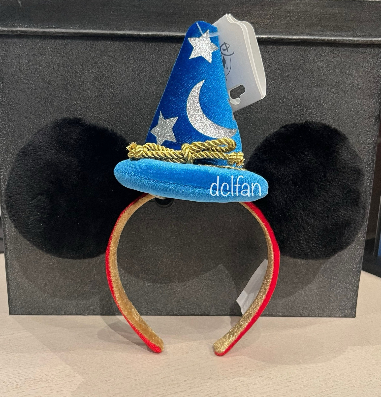 2025 Disney Parks Sorcerer Mickey Mouse Fantasia Hat Ear Headband NEW