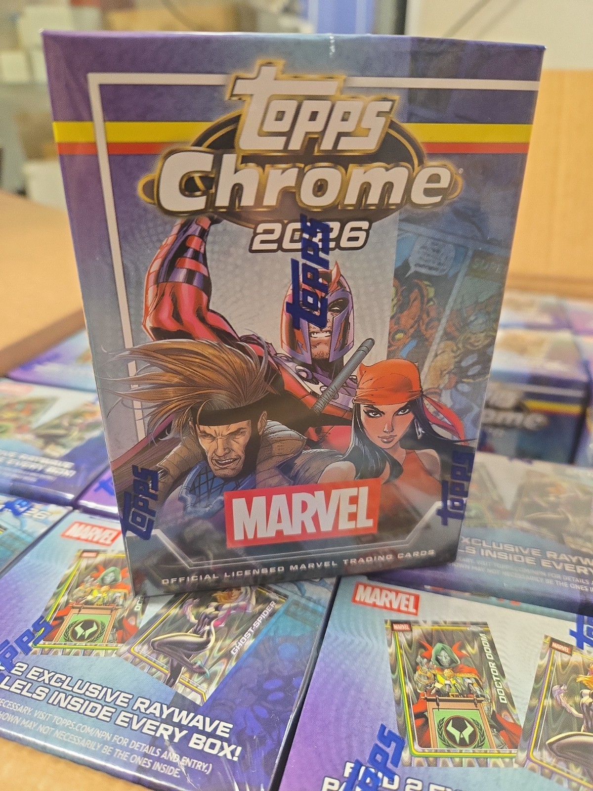 Topps Chrome MARVEL 2026 blaster Value Box factory sealed 8 Packs