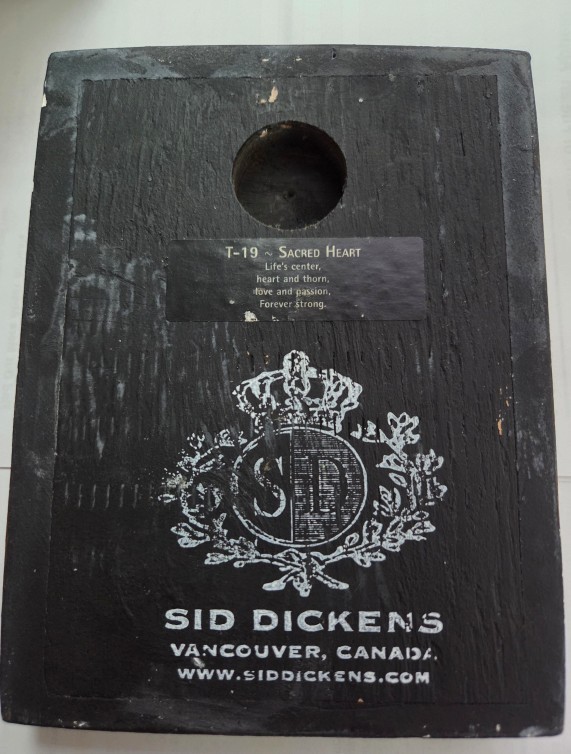 Sid Dickens Memory Block T19 Sacred Heart Retired Love 1998 Collection