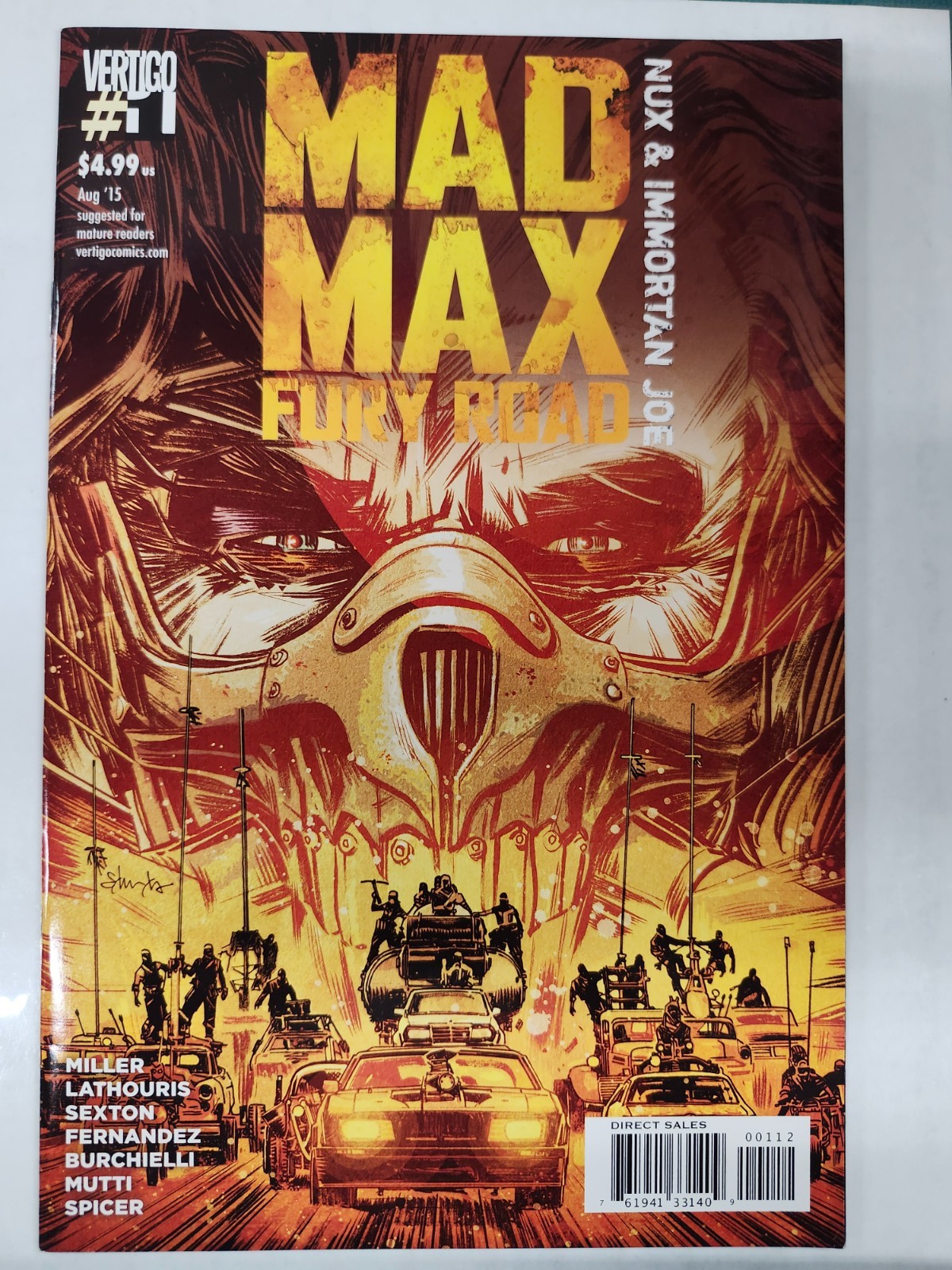 Mad Max Fury Road Nux & Immortan Joe #1 2nd Print (Vertigo)