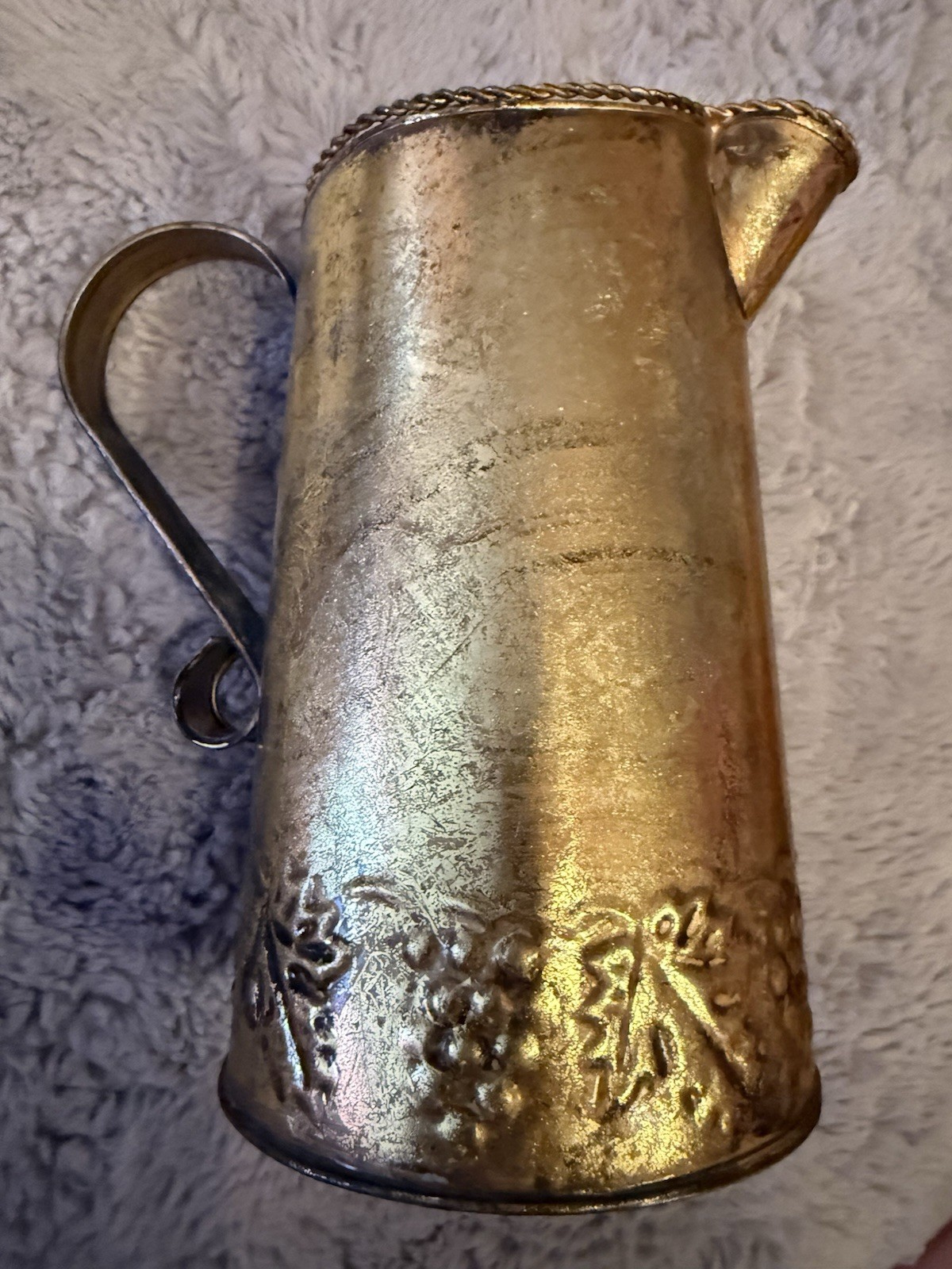 HOSLEY BRASS Vintage WATERING CAN 8 1/4″ TALL