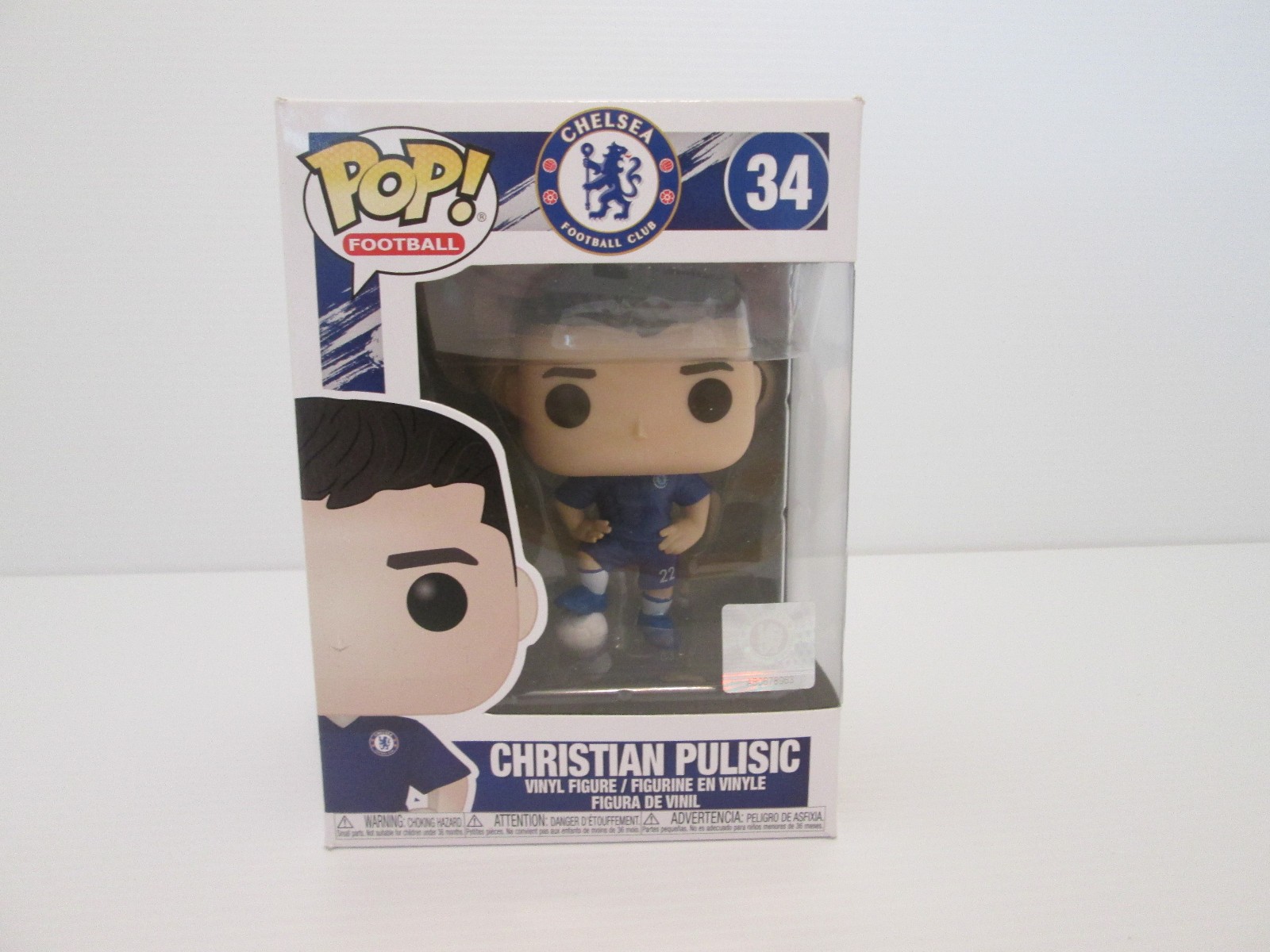 CHRISTIAN PULISIC VINYL FUNKO POP FOOTBALL BOX NUMBER 34 SPORTS