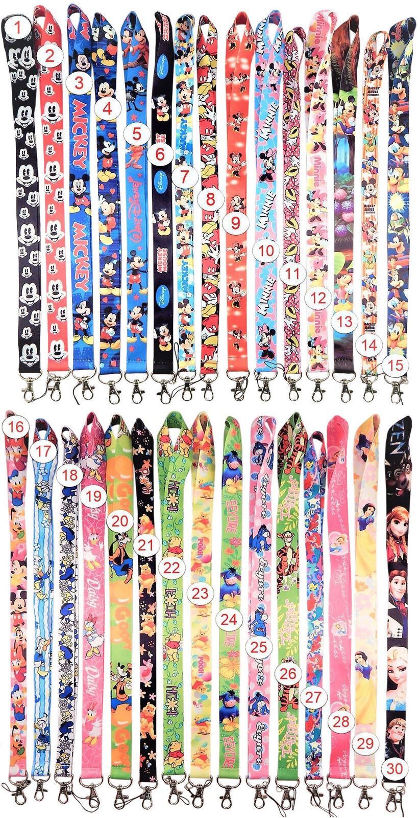 Disney and Various Lanyards – Use Lanyard w/ Pin Trading – Buy One Get One Free
