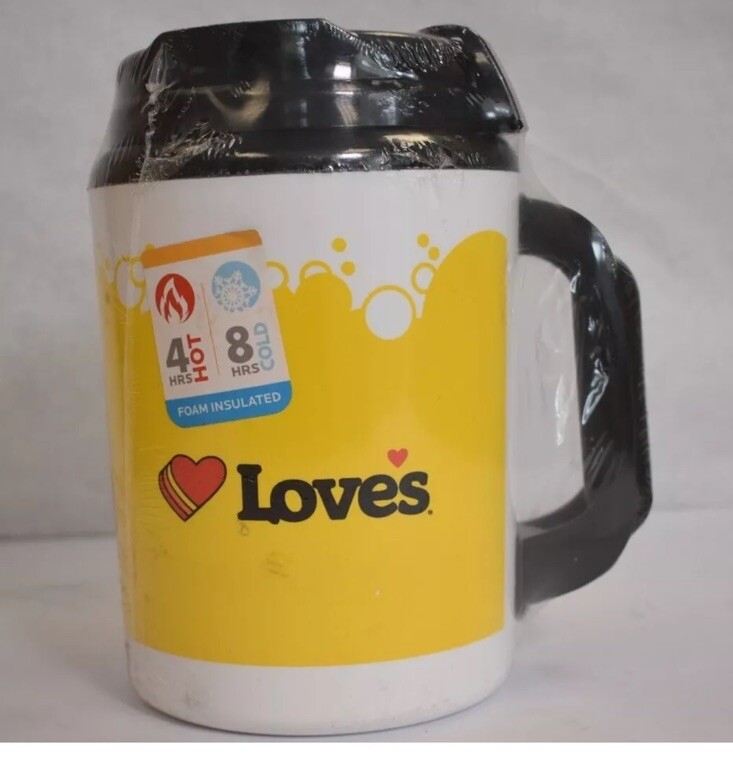 Love’s Truck Stop 52 oz Insulated Mug Beverage Travel Cup Gas Station Sealed
