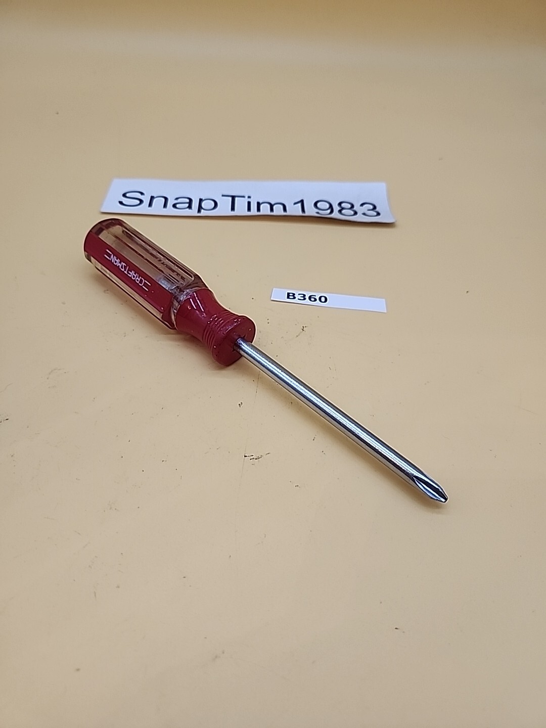 Craftsman Tools Vintage 3/16″ 4in Flathead Screwdriver 41053 WF USA