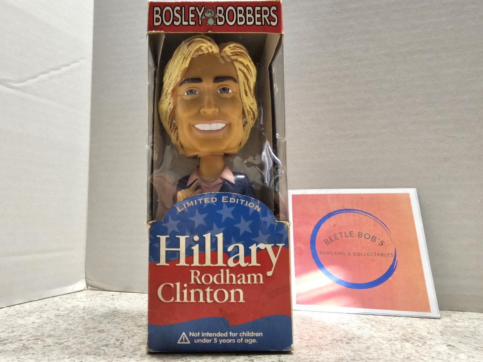 Hillary Clinton 2002 Bosley Bobbers Bobblehead