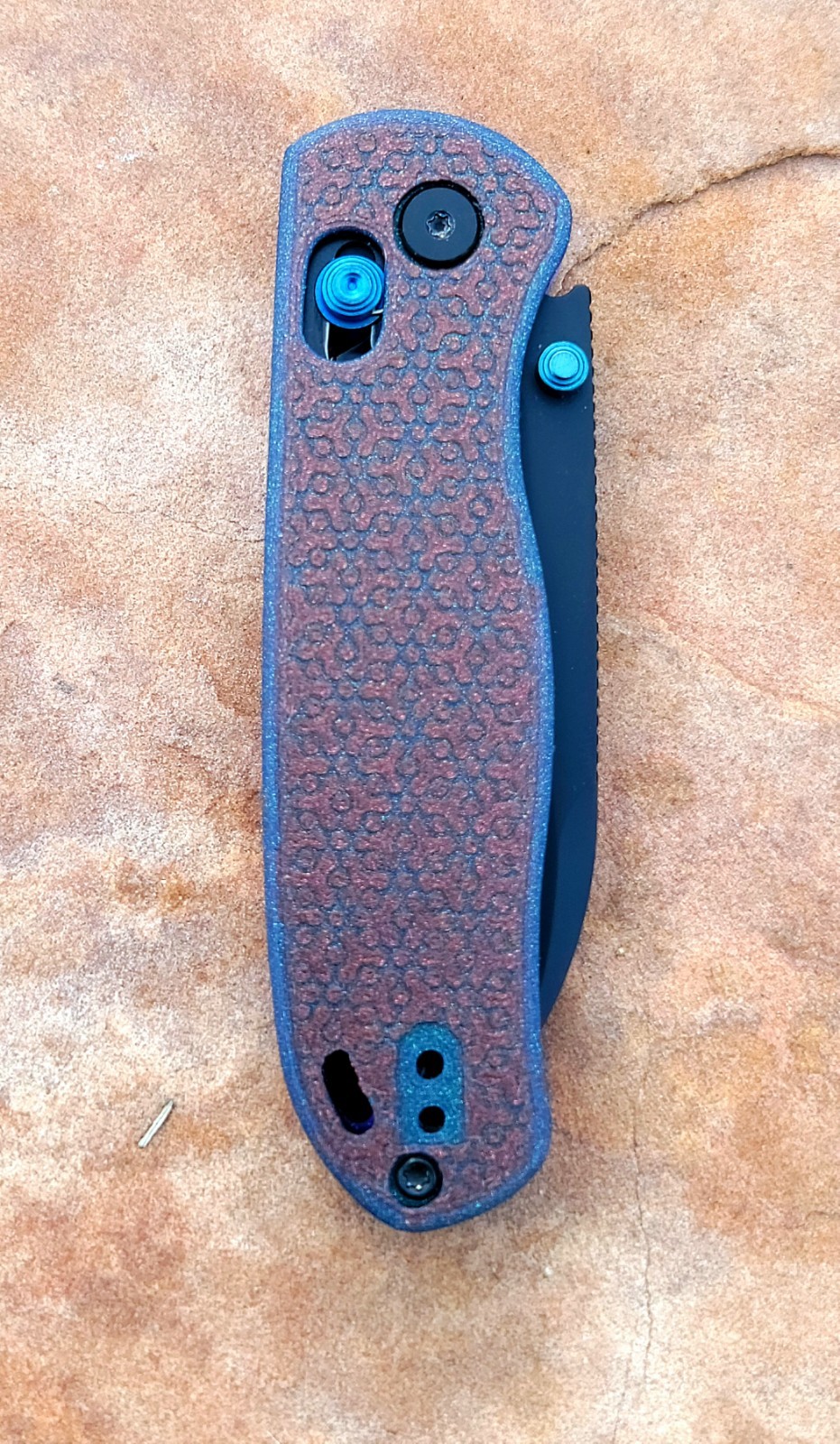 Kizer Drop Bear Custom Made Scales Navy & Copper Sparkle PLA Plastic NO KNIFE