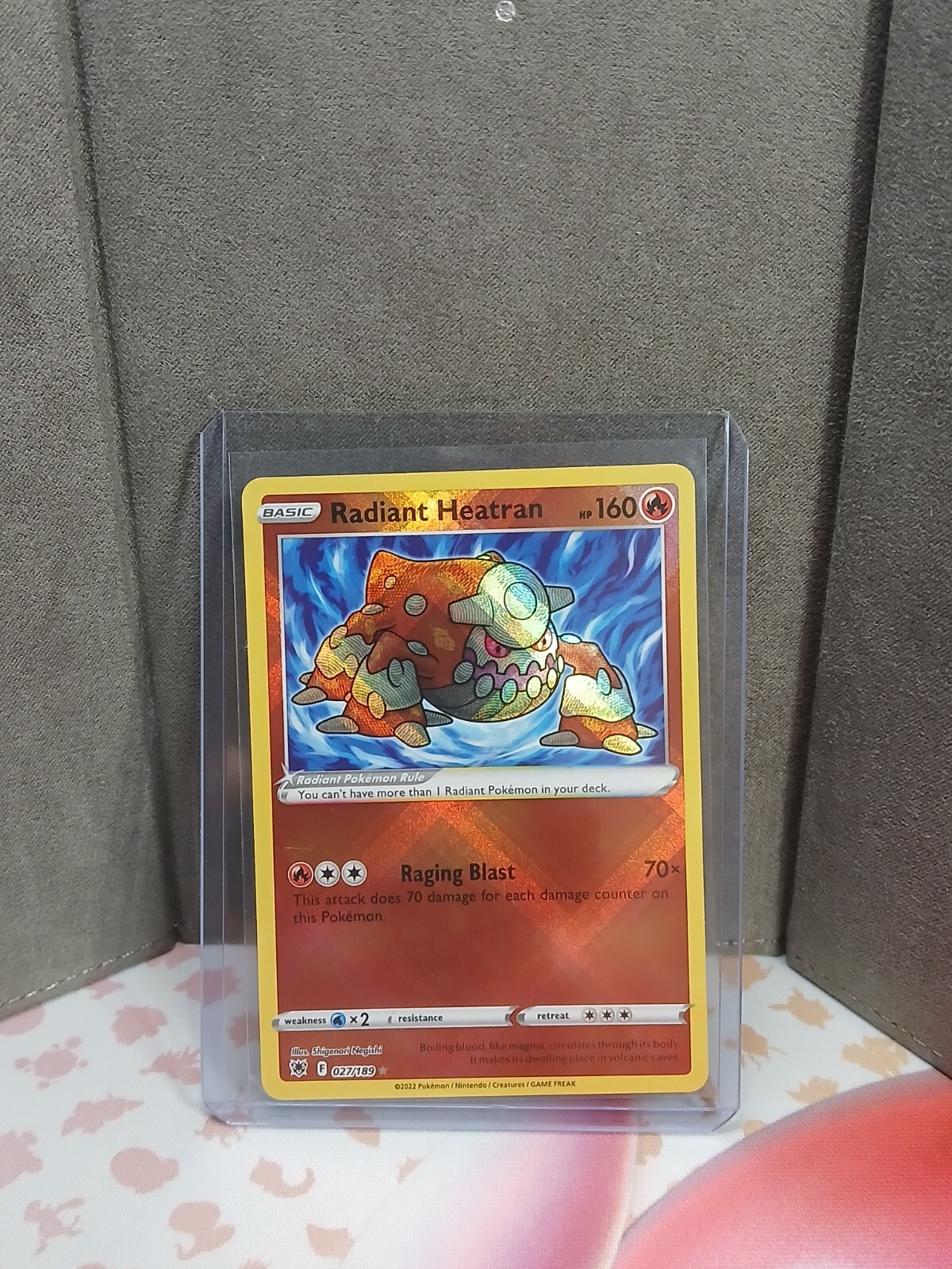 Radiant Heatran 027/189 Astral Radiance Holo Pokemon Card