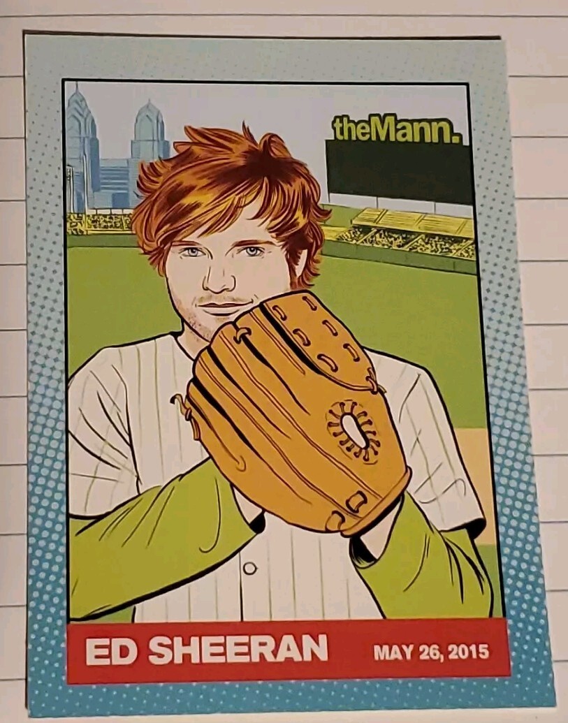 ED SHEERAN CONCERT TOUR 2015 MANN MUSIC CENTER PHILADELPHIA TRADING CARD
