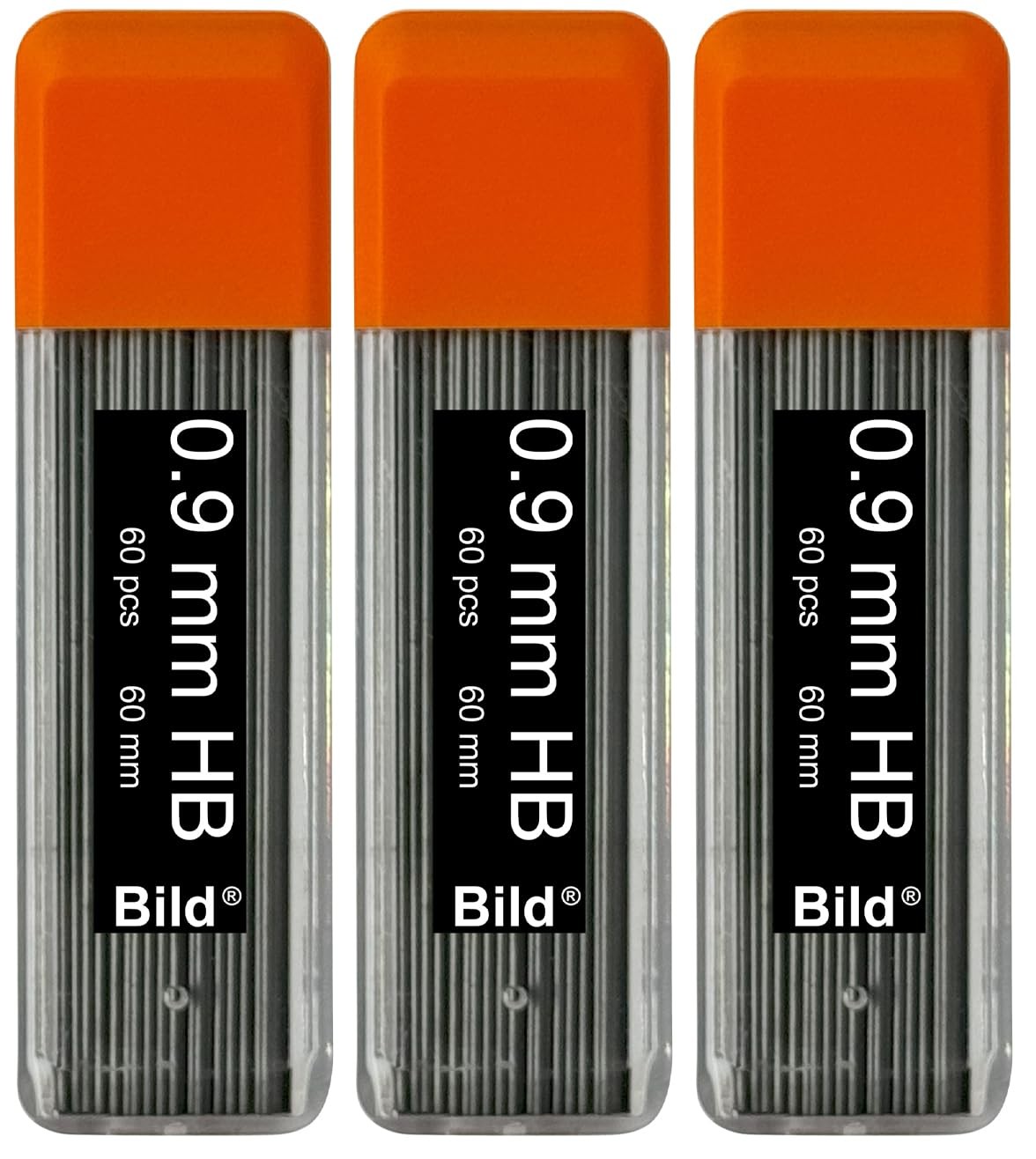 3 Tubes Premium Mechanical Pencil Lead Refills (HB, 0.9 mm) 180 Leads