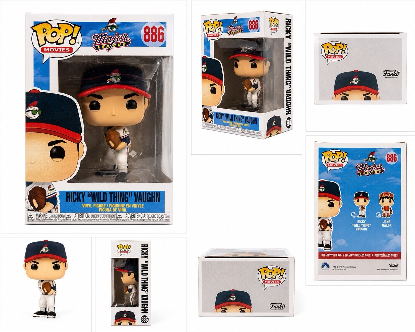 Funko Pop! Movies Major League Ricky “Wild Thing” Vaughn #886 Vinyl Figure