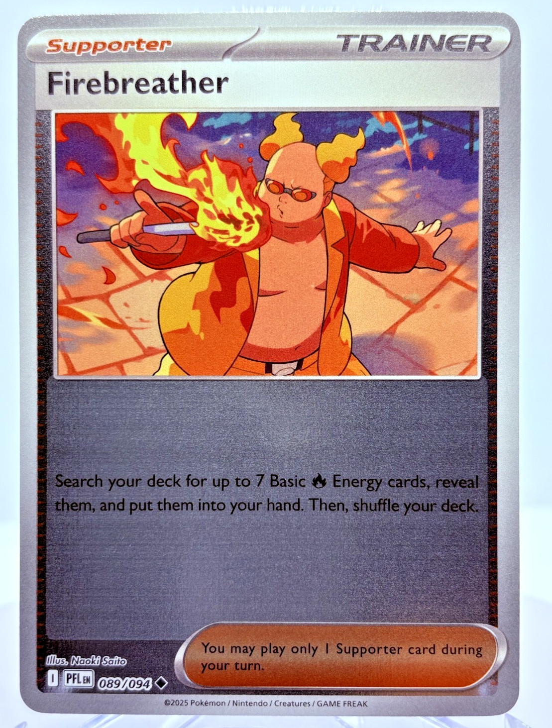 089/094 Firebreather Reverse Holo Phantasmal Flames : Pokemon TCG NEAR MINT