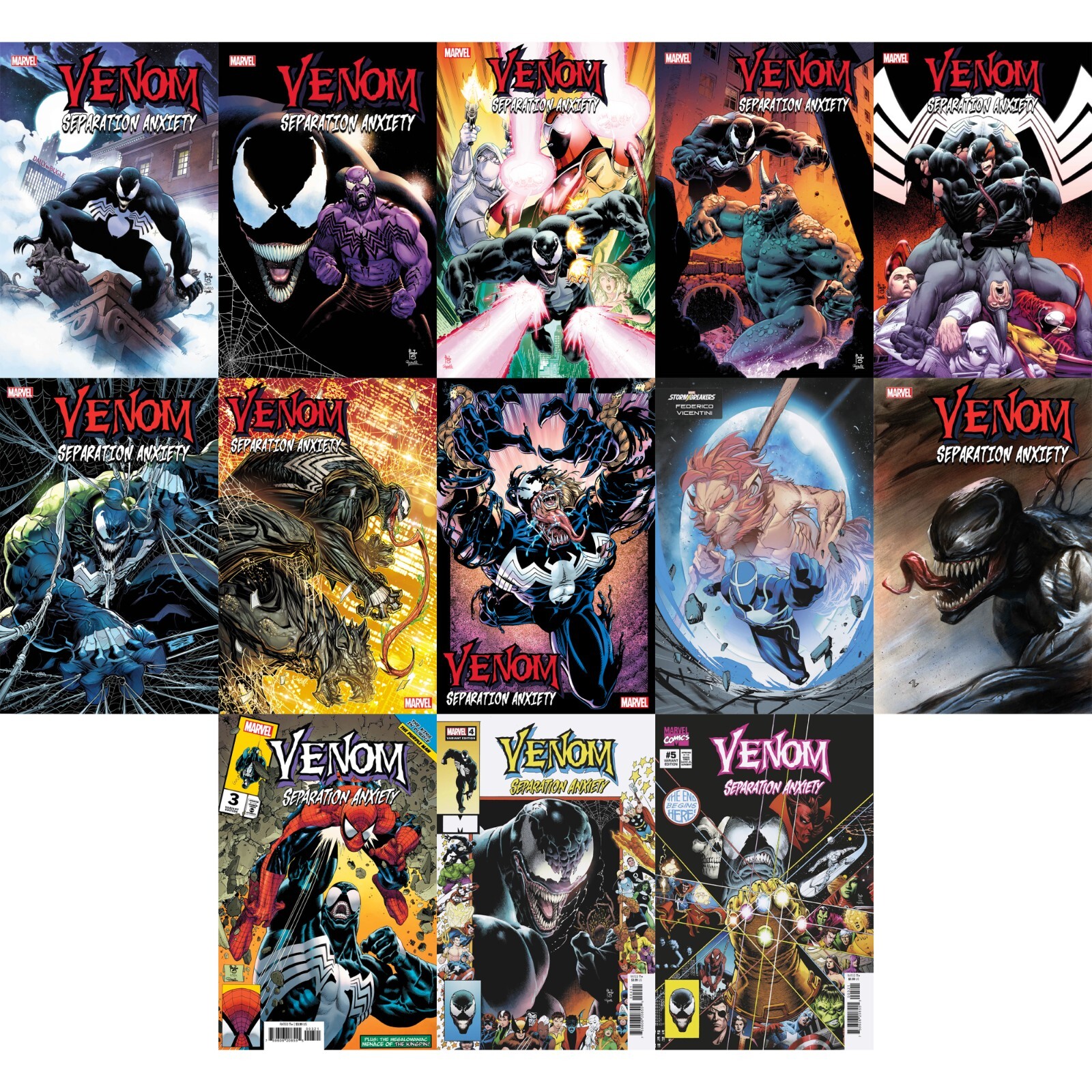 Venom: Separation Anxiety (2024) #1 2 3 4 5 Marvel Comics COVER SELECT