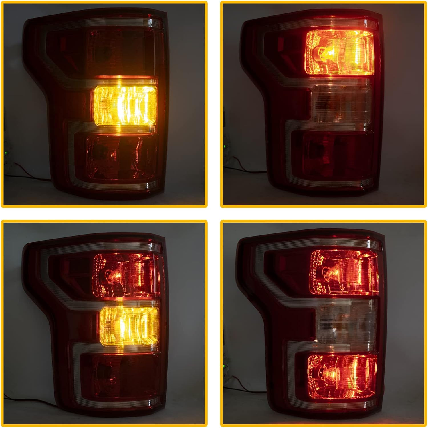 F150 Tail Light Compatible with 2018 2019 2020 Ford F150 F-150 Right Passenger S