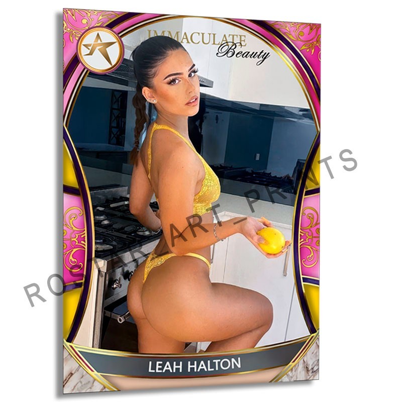 LEAH HALTON Model Beauty Card GOF Rostar CUSTOM SP Card LHN2