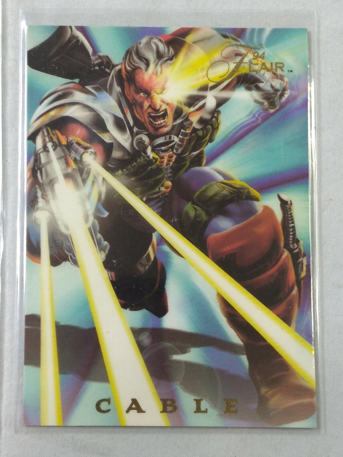 1994 Marvel 94 Flair Cable Insert Chase Card 1 of 18 Powerblast