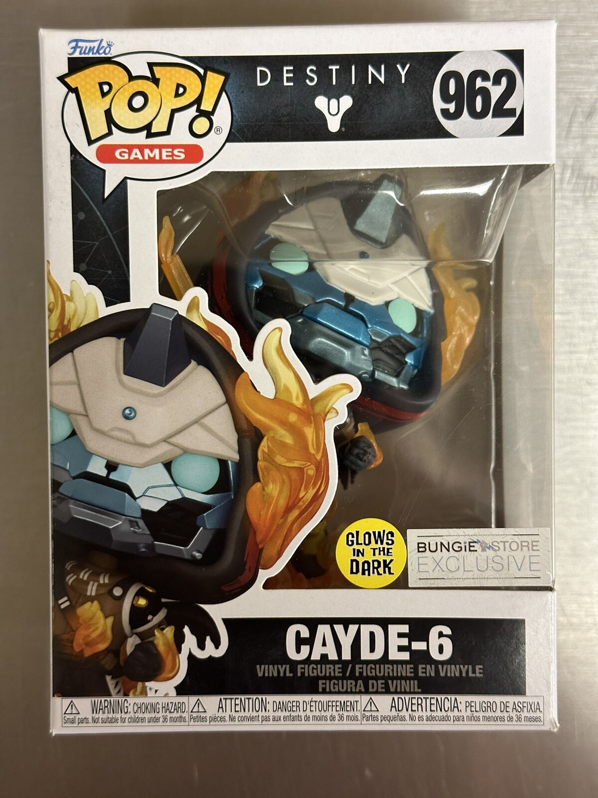 Funko Pop! Vinyl: Destiny – Cayde-6 (Glow) Bungie (Exclusive) #962 w/Emblem Code