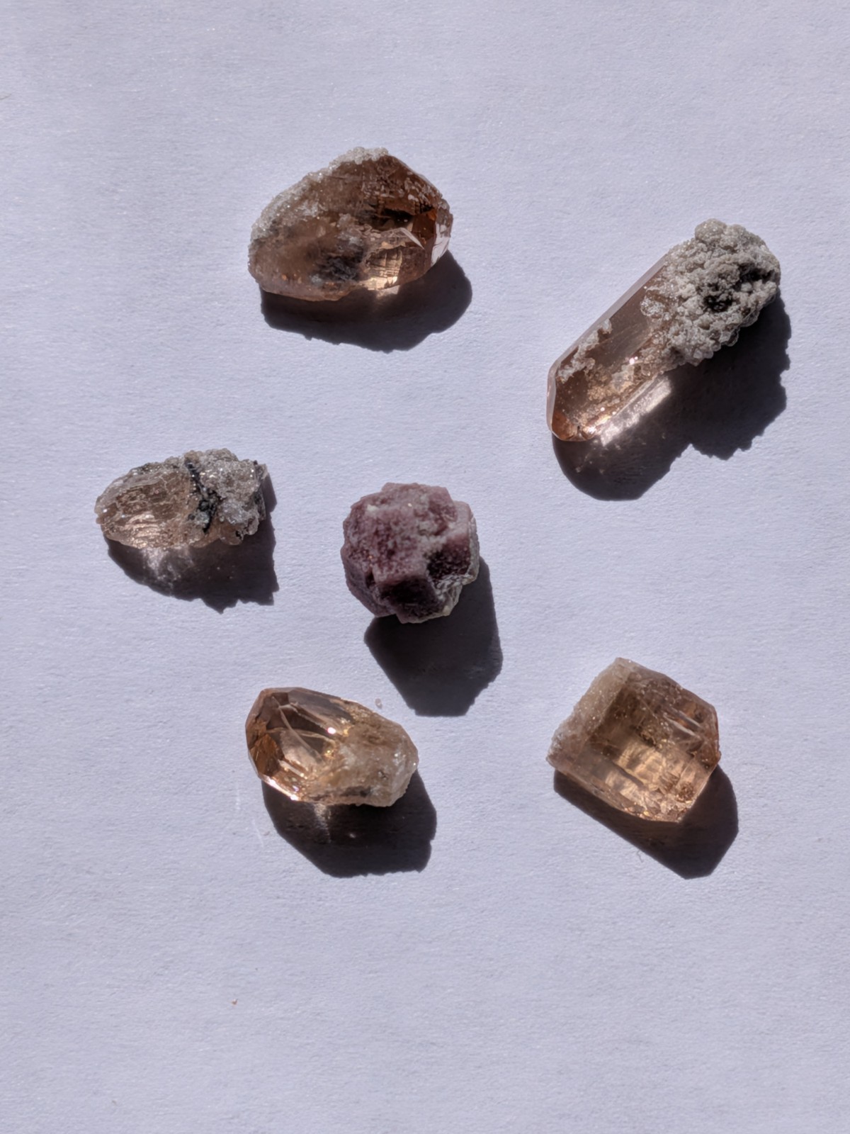 Extreme Rare 1.70 Carats RED BERYL CRYSTAL CLUSTER THOMAS RANGE UTAH Plus Topaz