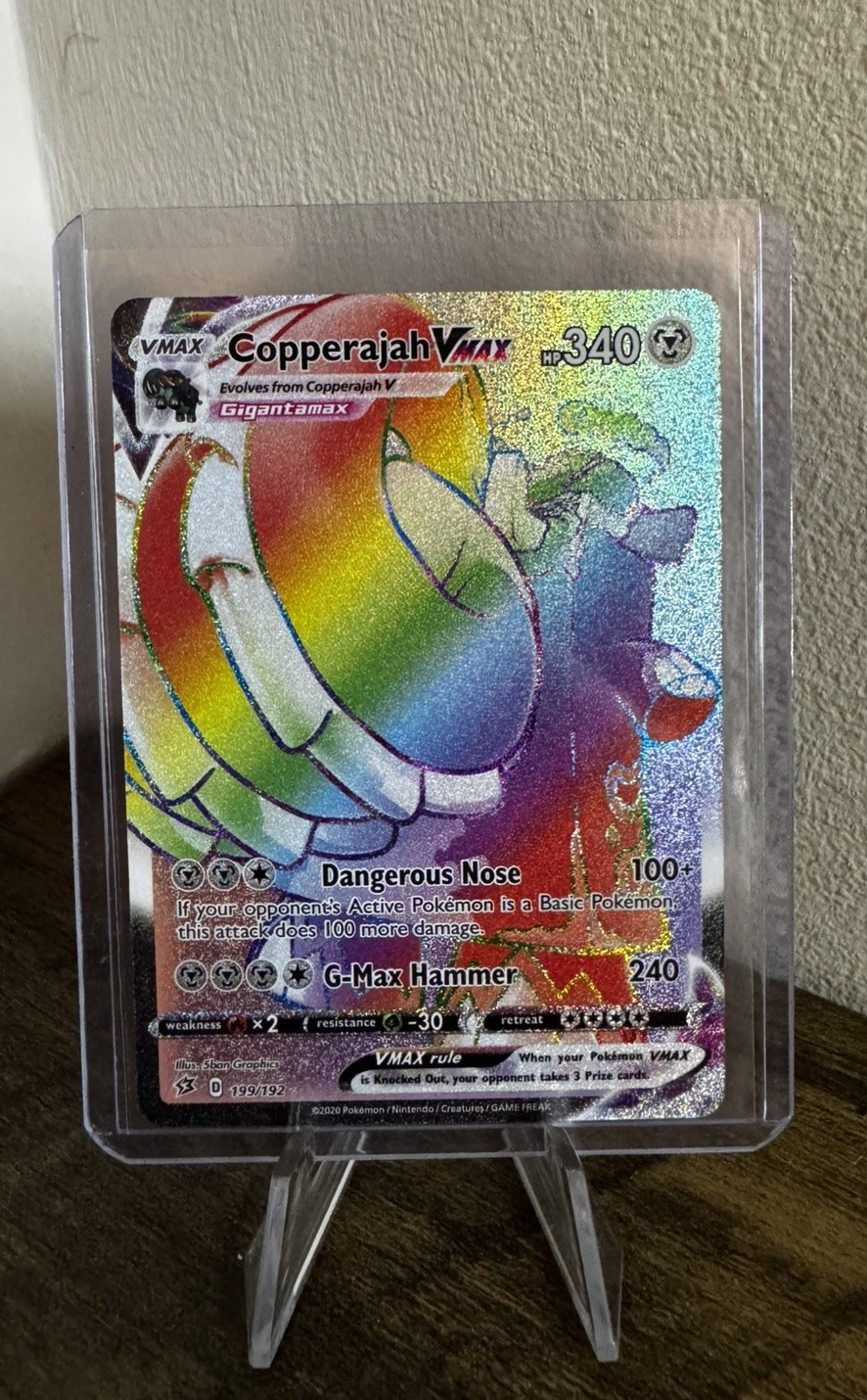 Pokémon TCG Copperajah VMAX Rebel Clash 199/192 Holo Secret Rare Rainbow