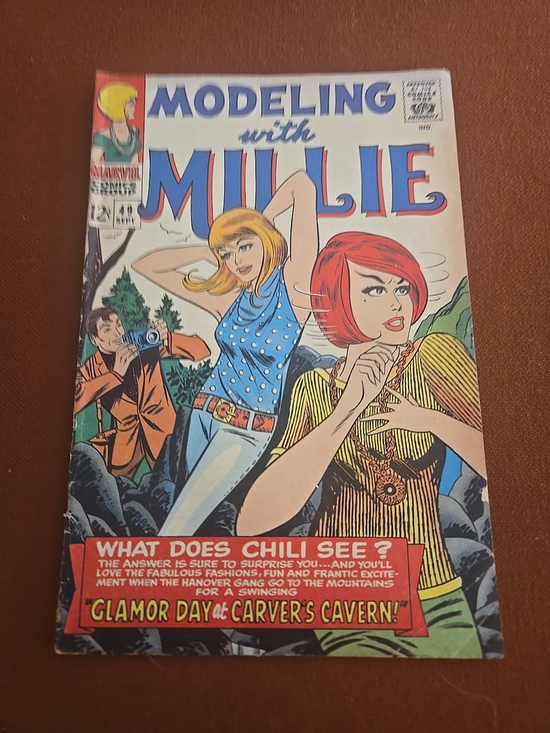 Modeling with Millie # 49 Chili Paper Dolls Marvel Romance 1966 Silver Age VG