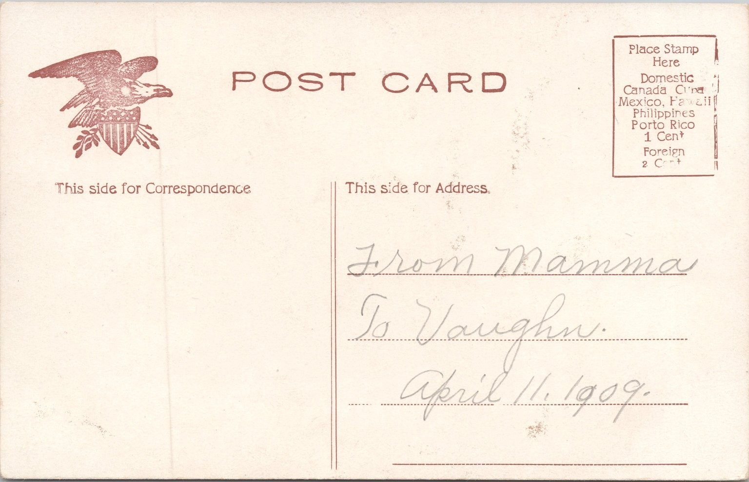 Vintage Easter Greeting Postcard 1909 Children in Cracked Eggs