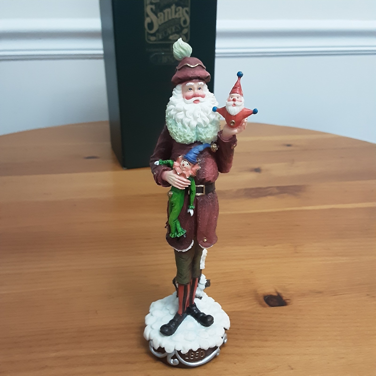 Roman Galleria Lucchese 1850 Santas Through The Decades 66925 Pencil Santa W/Box